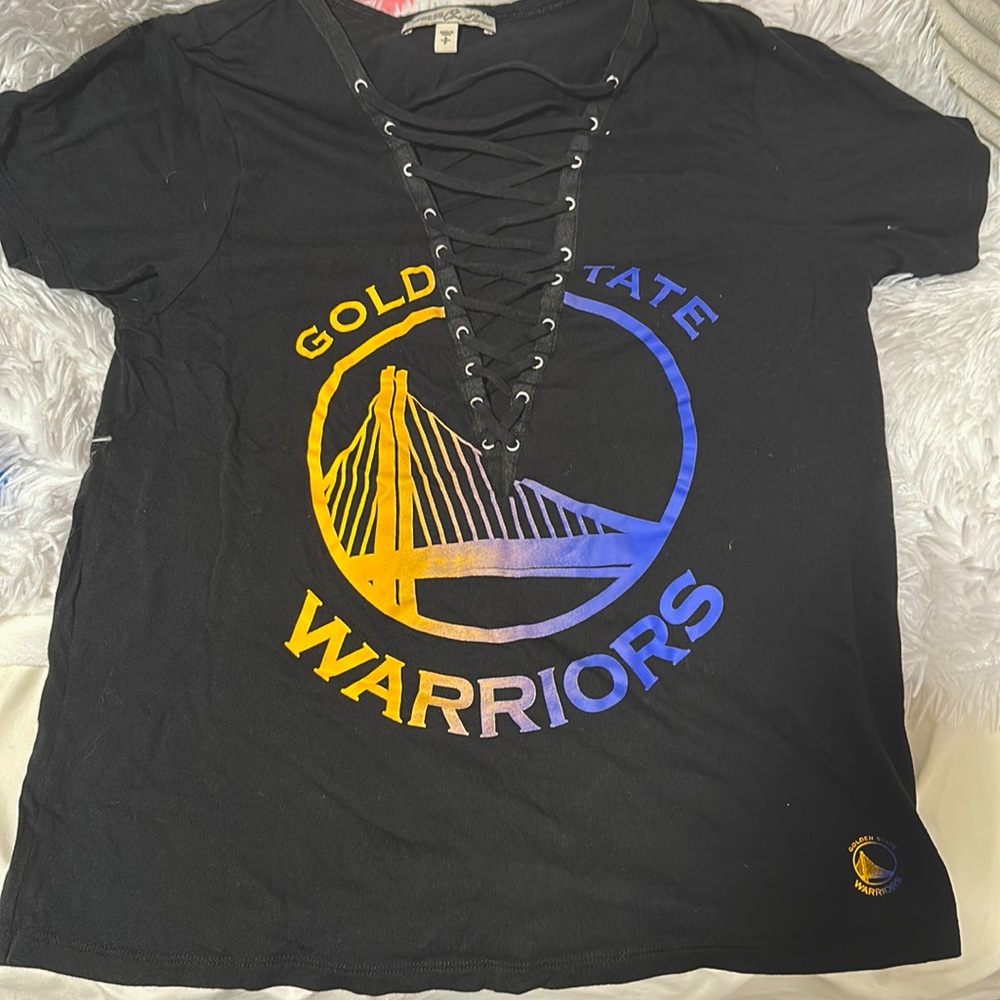 Golden State Warrior Criss Cross Soft Tee - Picture 2 of 6
